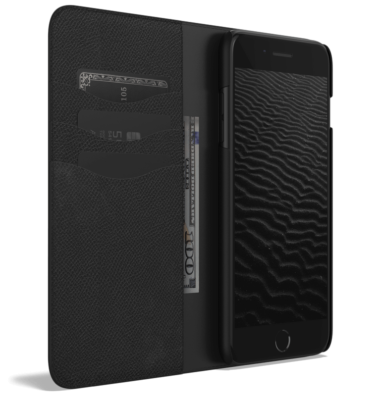 Leather iPhone 8 Plus Case - Folio Wallet