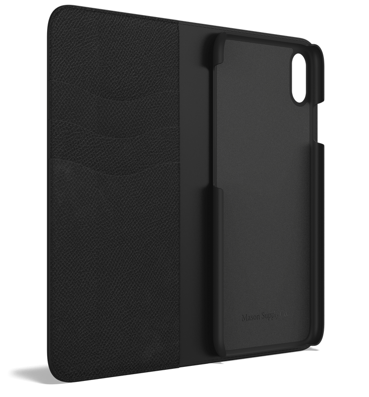 Leather iPhone Xs Max Case - Folio Wallet